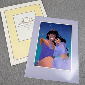 Disney’s Aladdin Lithograph Print 12x16 1993